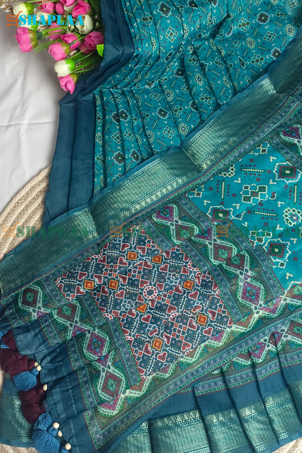 লাক্সারি জরি সুতা কাতান পার সিল্ক শাড়ি