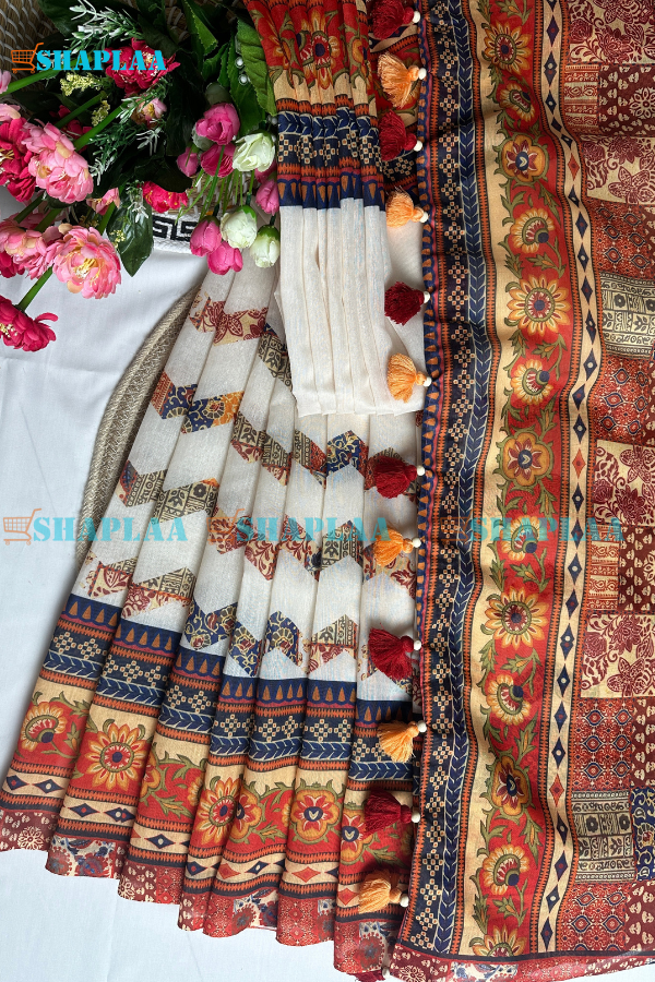 চান্দেরি সিল্ক শাড়ি।