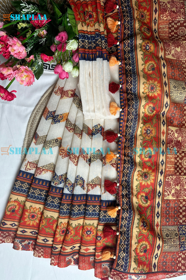 চান্দেরি সিল্ক শাড়ি।