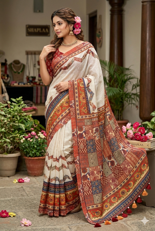 এক্সক্লুসিভ সফট সিল্ক শাড়ি।