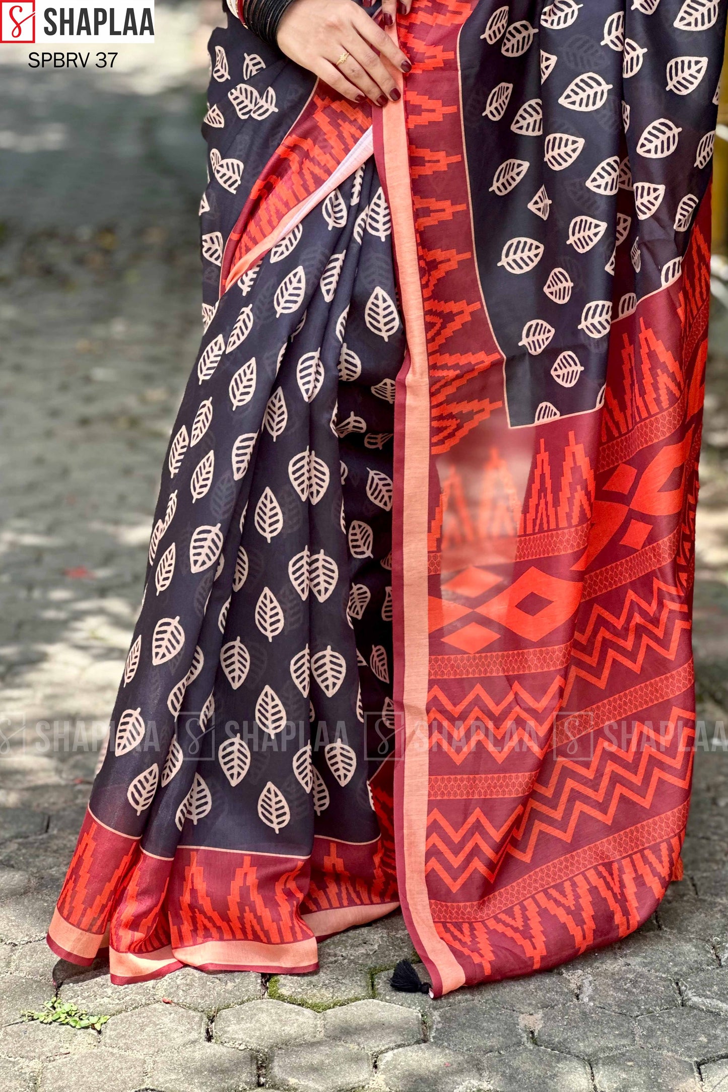 🌸 প্রিমিয়াম চান্দেরি সিল্ক শাড়ি