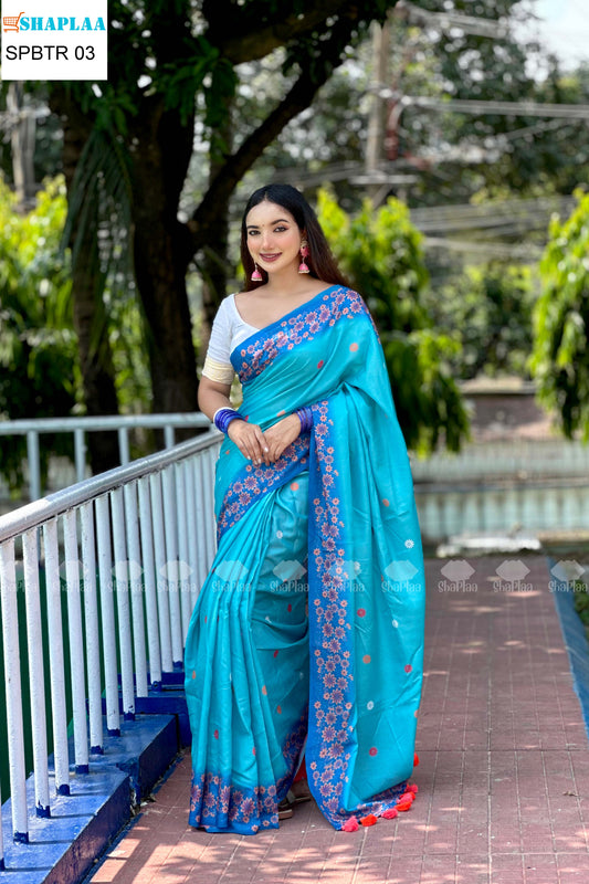 প্রিমিয়াম টর্পেডো সিল্ক শাড়ি।