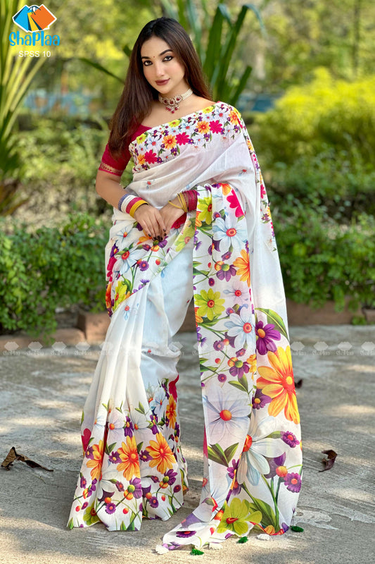 প্রিমিয়াম সফট সিল্ক শাড়ি।